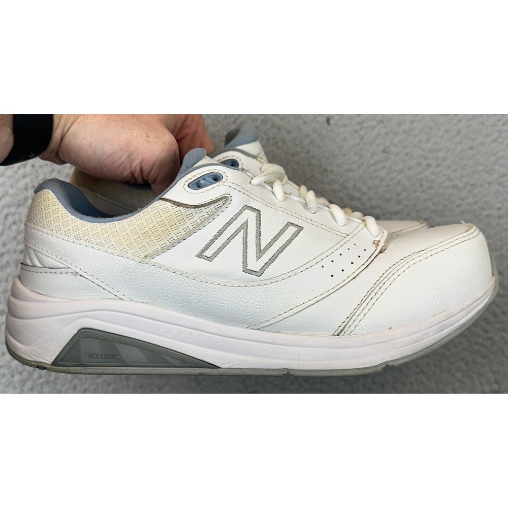 New Balance Walking Shoes Womens 8.5 928v3 White Grey ROLLBAR Leather Sneaker